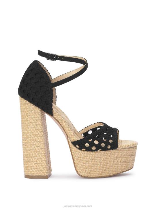Aditi Peep Toe Platform in BlackJessica Simpson 6JRJ24