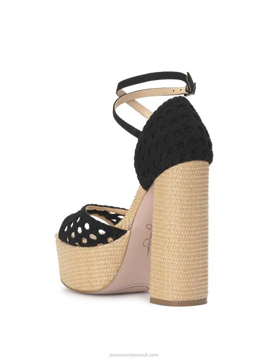 Aditi Peep Toe Platform in BlackJessica Simpson 6JRJ24