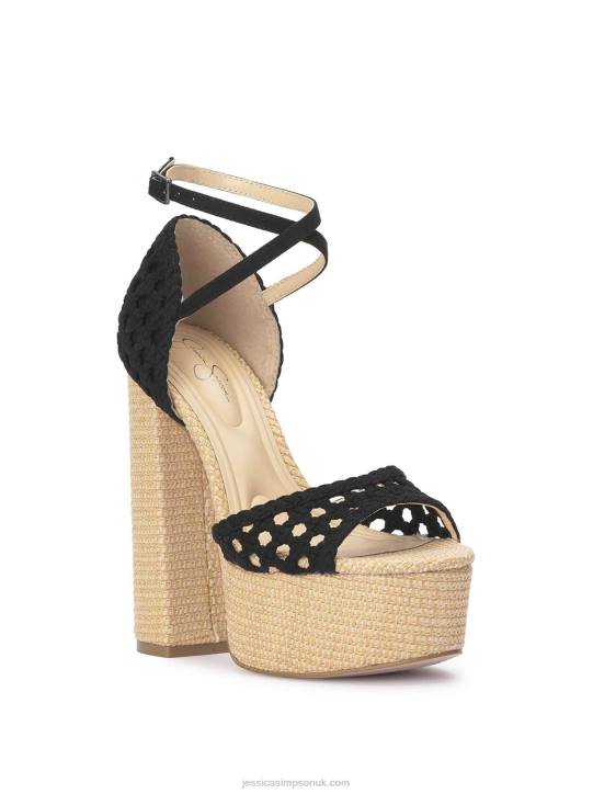 Aditi Peep Toe Platform in BlackJessica Simpson 6JRJ24