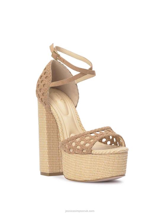 Aditi Peep Toe Platform in NaturalJessica Simpson 6JRJ199