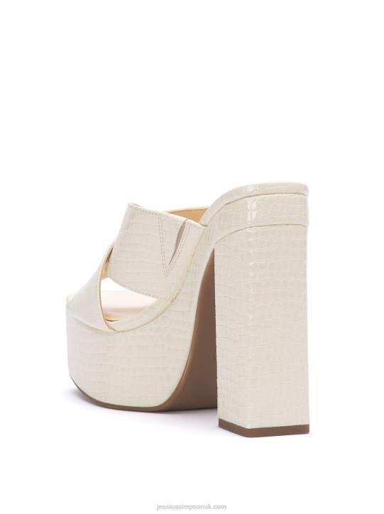 Basima Platform in WhiteJessica Simpson 6JRJ179