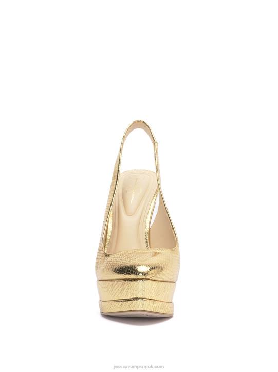 Mayria High Heel in Gold SnakeJessica Simpson 6JRJ185
