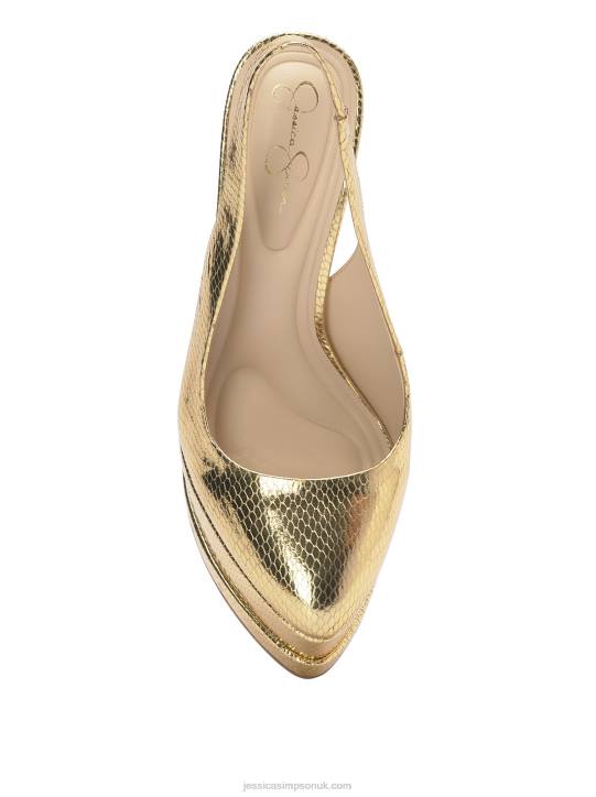 Mayria High Heel in Gold SnakeJessica Simpson 6JRJ185