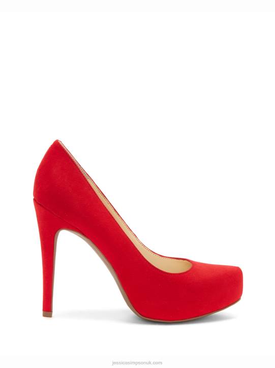 Parisah Platform Pump in Red MuseJessica Simpson 6JRJ203