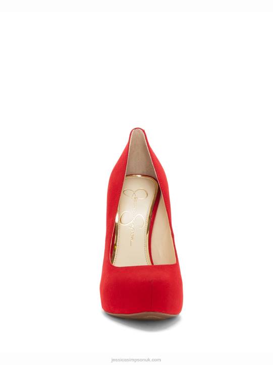 Parisah Platform Pump in Red MuseJessica Simpson 6JRJ203