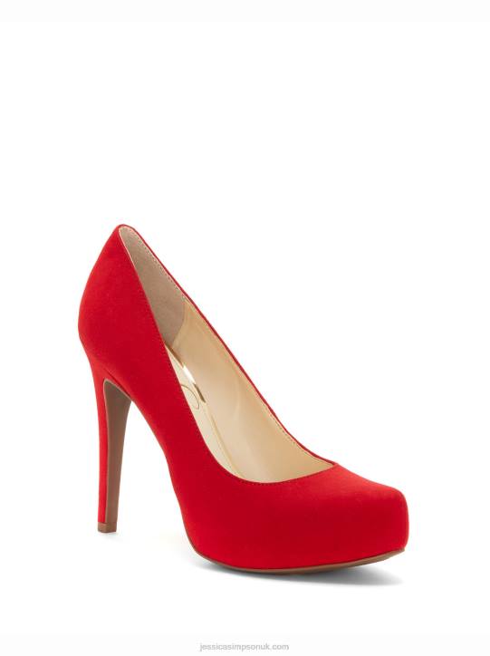 Parisah Platform Pump in Red MuseJessica Simpson 6JRJ203