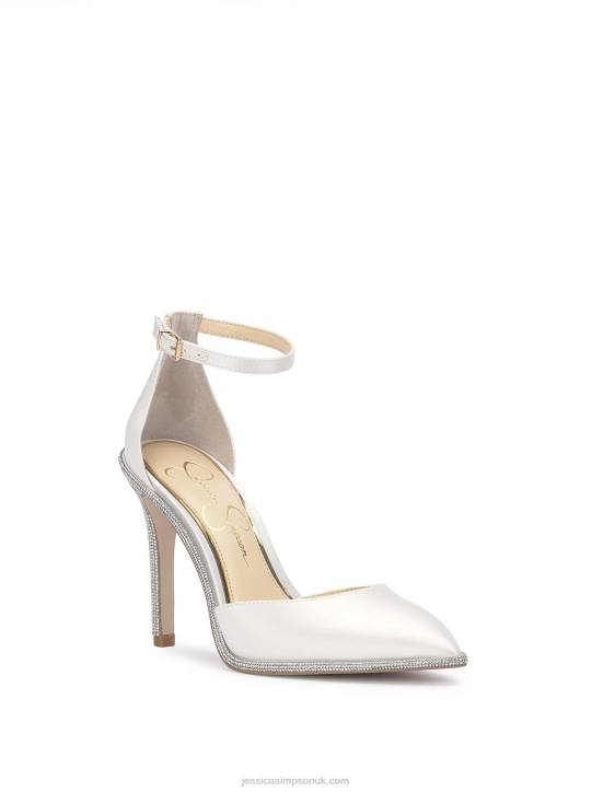 Pemota Pointed Toe Pump in WhiteJessica Simpson 6JRJ84