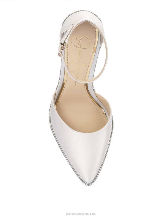 Pemota Pointed Toe Pump in WhiteJessica Simpson 6JRJ84