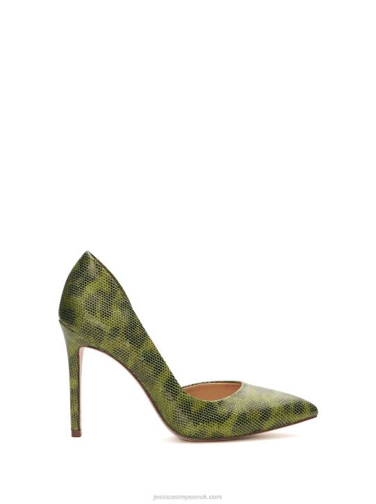 Prizma D'Orsay Pump in Green LeopardJessica Simpson 6JRJ267