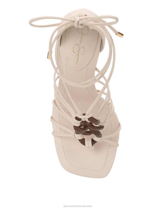 Achaia High Heel Sandal in ChalkJessica Simpson 6JRJ288