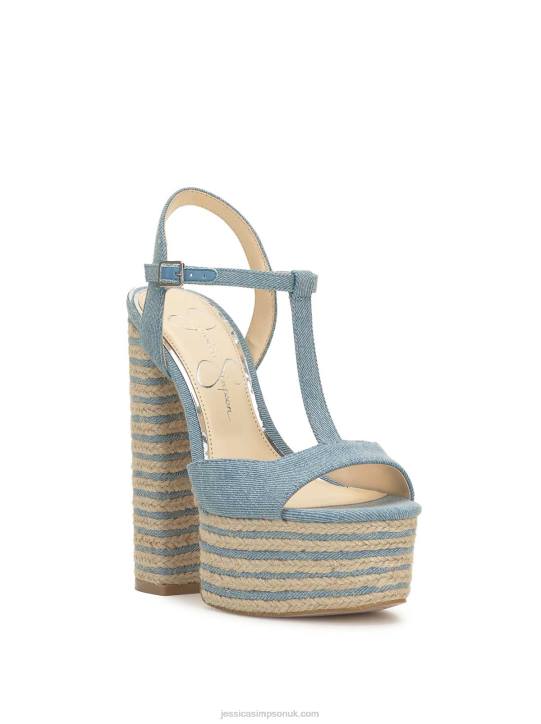 Ameeka Platform Sandal in DenimJessica Simpson 6JRJ177