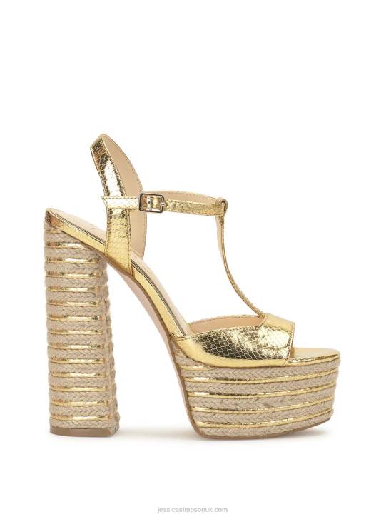 Ameeka Platform Sandal in GoldJessica Simpson 6JRJ137