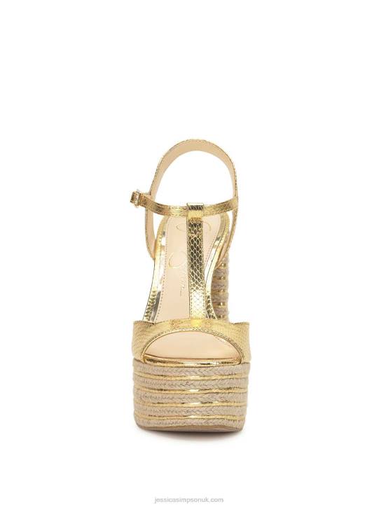 Ameeka Platform Sandal in GoldJessica Simpson 6JRJ137