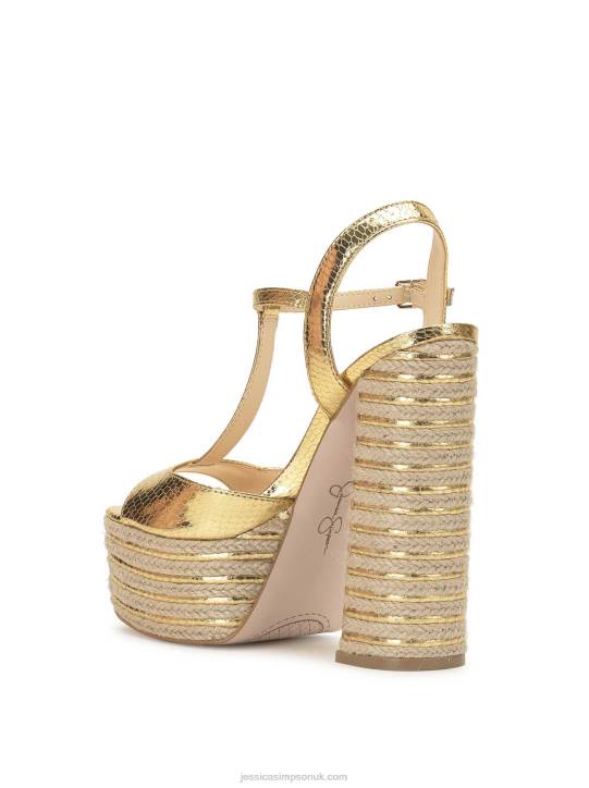 Ameeka Platform Sandal in GoldJessica Simpson 6JRJ137