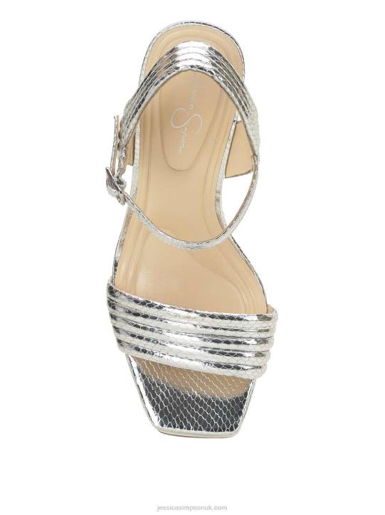 Bautista Platform Sandal in Silver SnakeJessica Simpson 6JRJ142