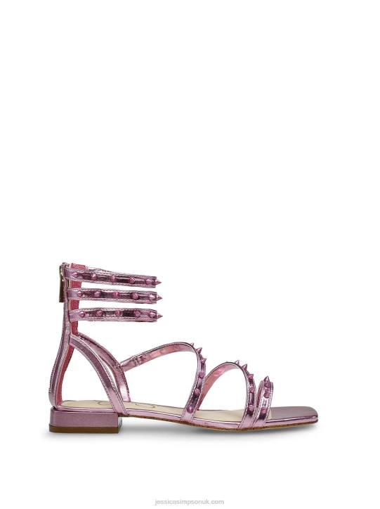 Cenedra Flat Sandal in Metallic PinkJessica Simpson 6JRJ107