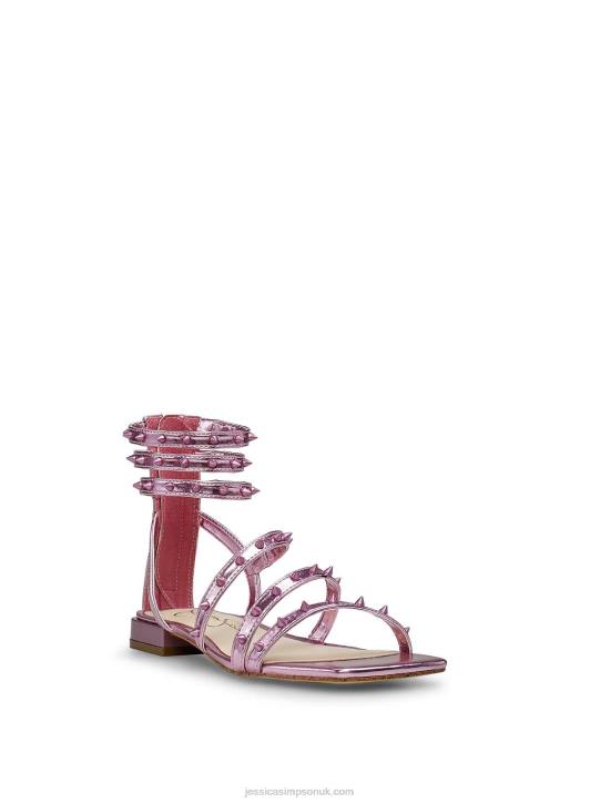 Cenedra Flat Sandal in Metallic PinkJessica Simpson 6JRJ107