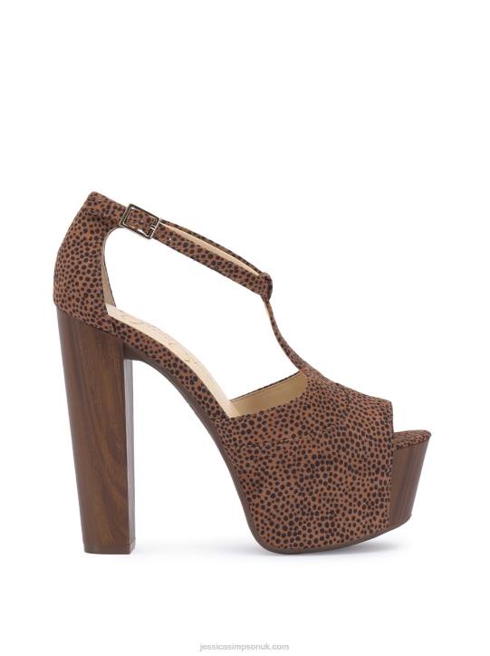 Dany T-Strap Platform Sandal in CheetahJessica Simpson 6JRJ227