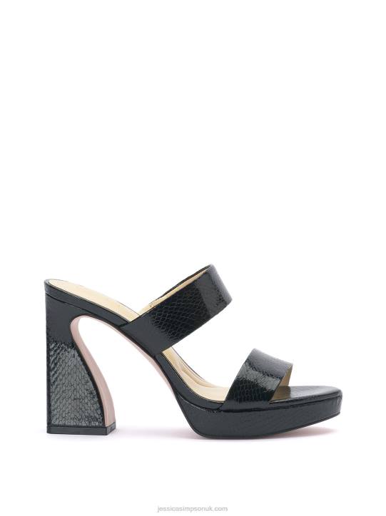 Diza Platform Sandal In Black SnakeJessica Simpson 6JRJ205