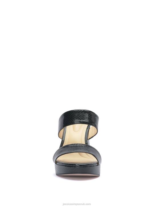 Diza Platform Sandal In Black SnakeJessica Simpson 6JRJ205