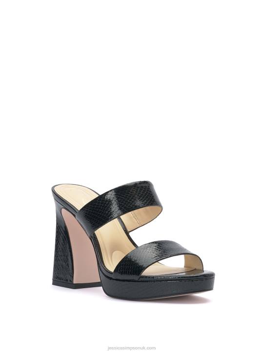 Diza Platform Sandal In Black SnakeJessica Simpson 6JRJ205