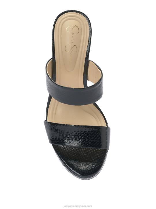 Diza Platform Sandal In Black SnakeJessica Simpson 6JRJ205