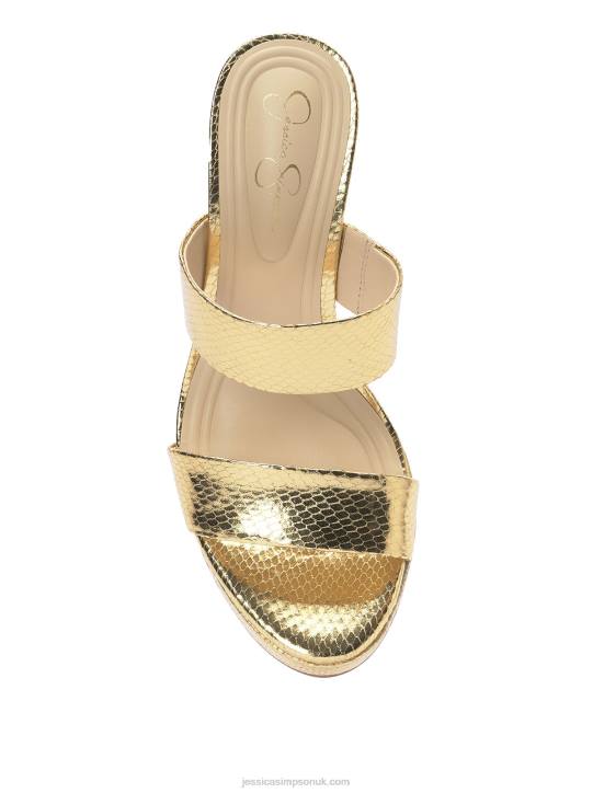 Diza Platform Sandal in GoldJessica Simpson 6JRJ197