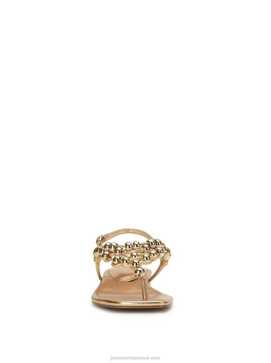 Gilyria Flat Sandal in GoldJessica Simpson 6JRJ99