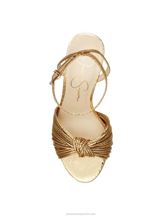Immie Platform Sandal in Gold SnakeJessica Simpson 6JRJ27