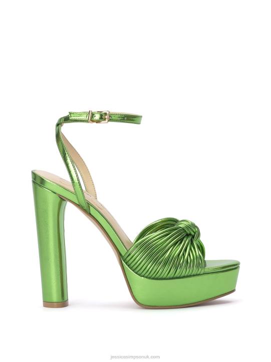 Immie Platform Sandal in Metallic GreenJessica Simpson 6JRJ8
