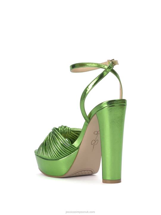 Immie Platform Sandal in Metallic GreenJessica Simpson 6JRJ8