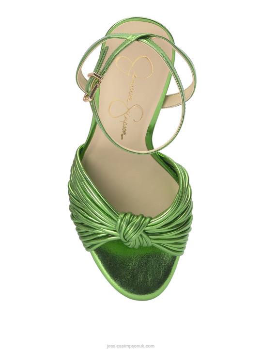 Immie Platform Sandal in Metallic GreenJessica Simpson 6JRJ8