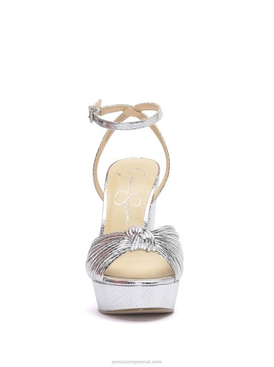 Immie Platform Sandal in Silver SnakeJessica Simpson 6JRJ33