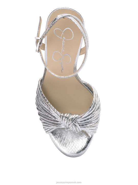 Immie Platform Sandal in Silver SnakeJessica Simpson 6JRJ33