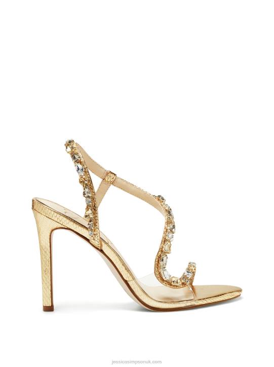 Jaycin High Heel Sandal in GoldJessica Simpson 6JRJ1090