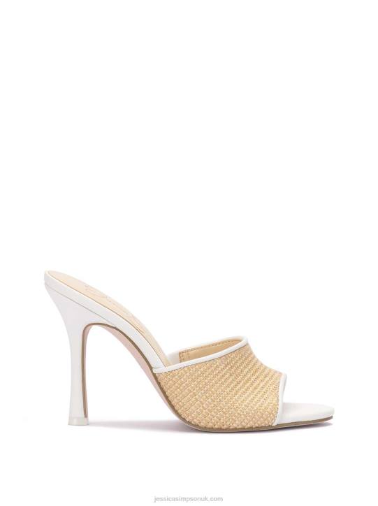 Kaveri High Heel Sandal in White NaturalJessica Simpson 6JRJ323
