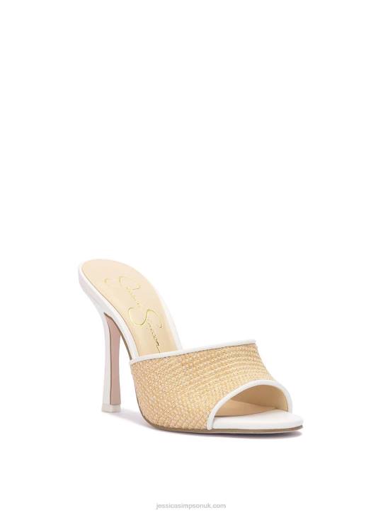 Kaveri High Heel Sandal in White NaturalJessica Simpson 6JRJ323