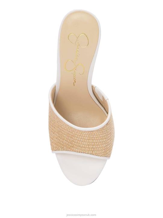 Kaveri High Heel Sandal in White NaturalJessica Simpson 6JRJ323