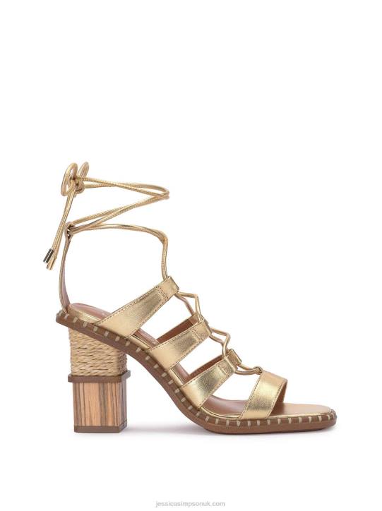 Lonor High Heel Sandal in GoldJessica Simpson 6JRJ276
