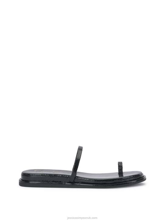 Malha Flat Sandal in BlackJessica Simpson 6JRJ103