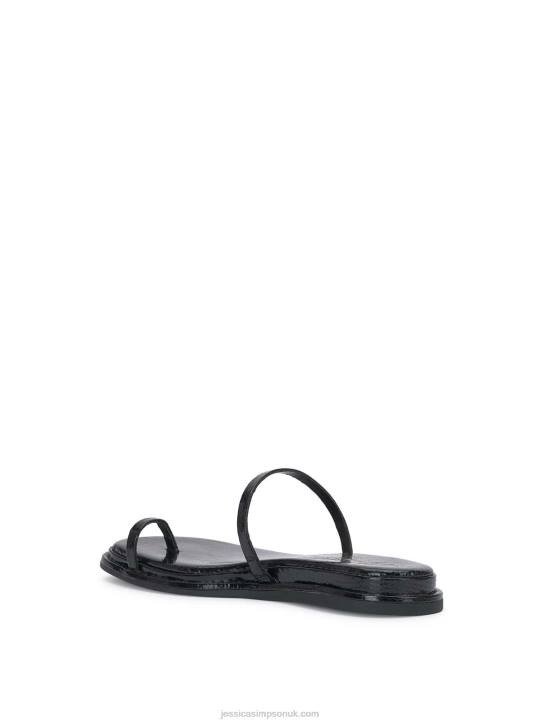 Malha Flat Sandal in BlackJessica Simpson 6JRJ103