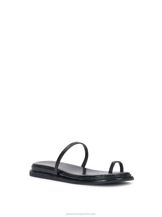 Malha Flat Sandal in BlackJessica Simpson 6JRJ103