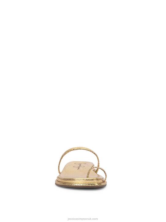 Malha Flat Sandal in GoldJessica Simpson 6JRJ98