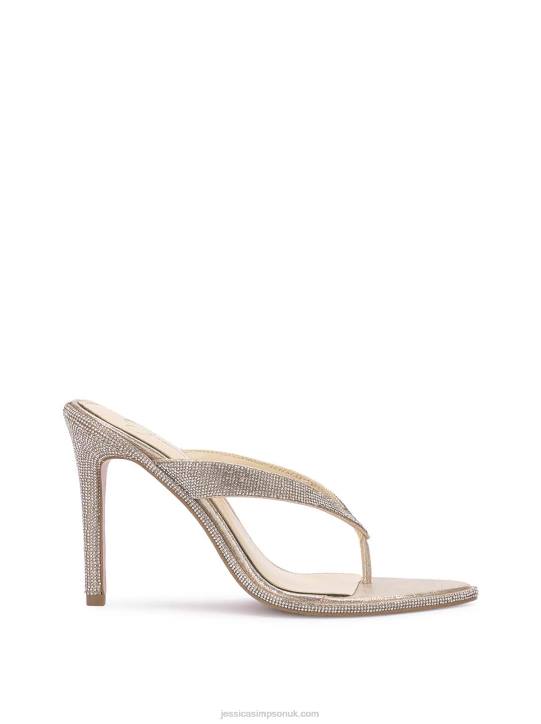 Pules High Heel Sandal in ChampagneJessica Simpson 6JRJ313 Pules High Heel Sandal in ChampagneJessica Simpson 6JRJ313