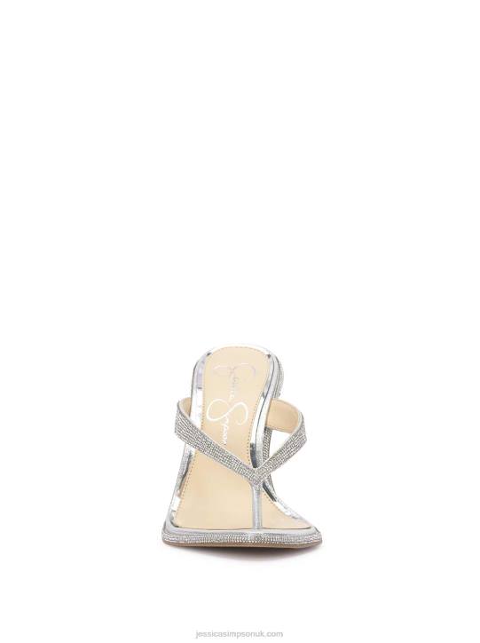 Pules High Heel Sandal in Silver ShimmerJessica Simpson 6JRJ32