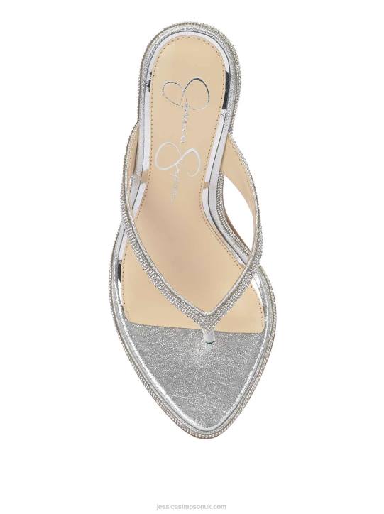 Pules High Heel Sandal in Silver ShimmerJessica Simpson 6JRJ32