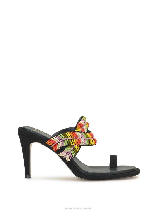 Rixei Braided High Heel Sandal in Black MultiJessica Simpson 6JRJ284