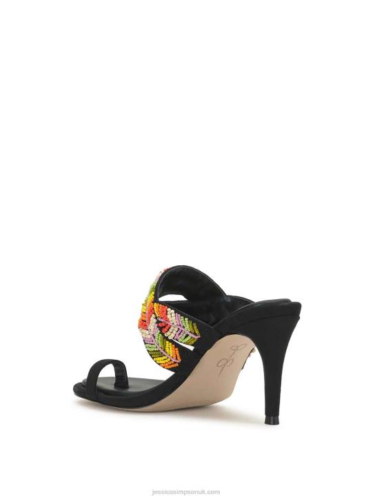 Rixei Braided High Heel Sandal in Black MultiJessica Simpson 6JRJ284