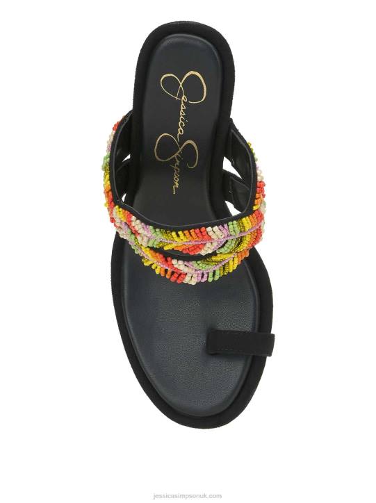 Rixei Braided High Heel Sandal in Black MultiJessica Simpson 6JRJ284