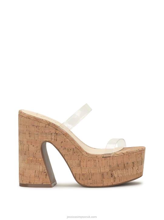 Samhita Platform Sandal in ClearJessica Simpson 6JRJ296